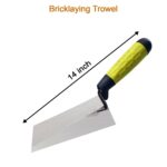 Square Head Professional Render Plastering Trowel, Smooth Trowel 14 Inch - Back View by Nari Haat, Indian ethnic wear...