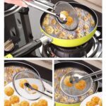 2In1 Stainless Steel Filter Spoon with Clip Food Kitchen Oil-Frying Multi-Functional - Full Detail by Nari Haat, Indi...