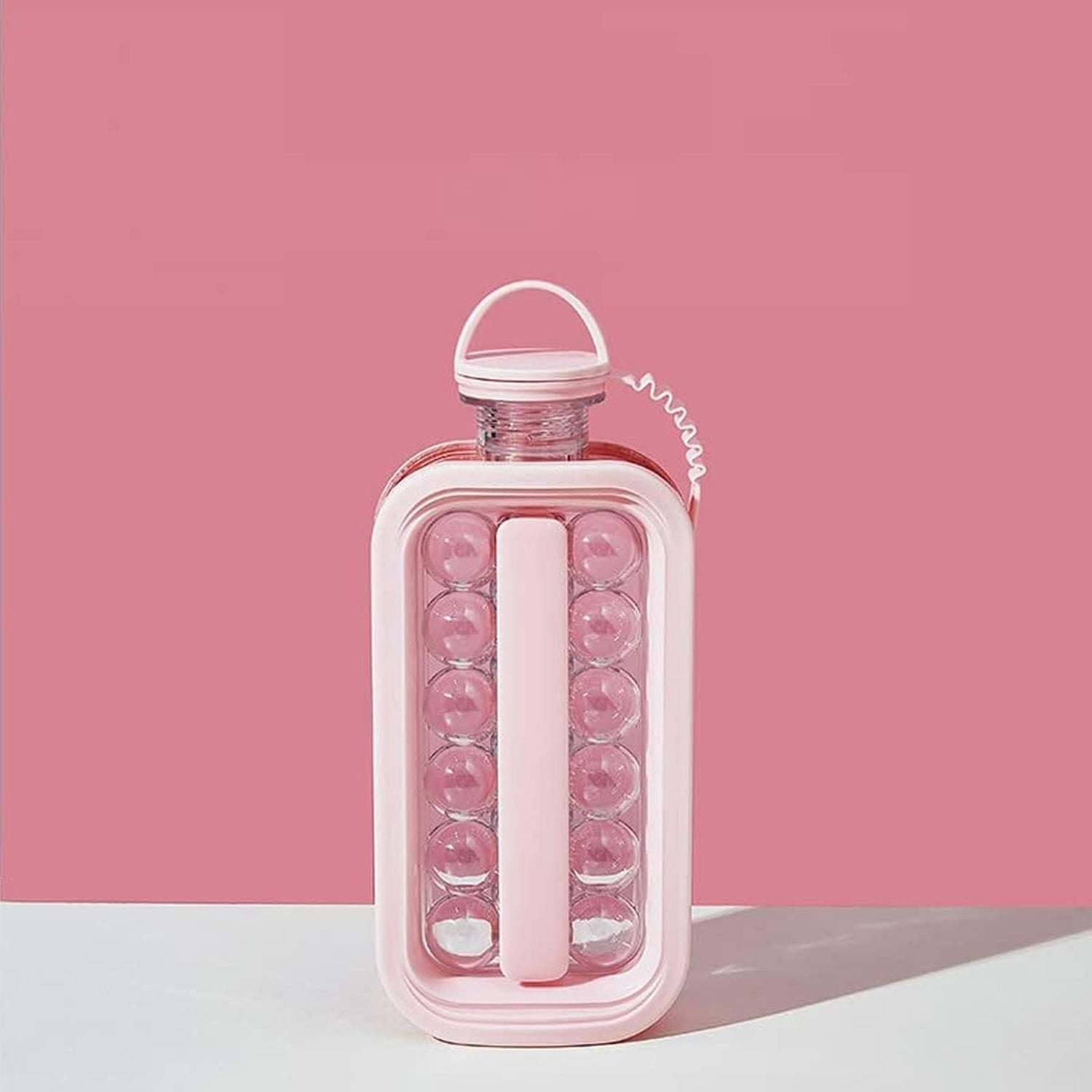 03_9b3a61f0-71bf-4b70-a881-23da04a1000c.jpg Ice Cube Trays 2 in 1 Portable Ice Ball Maker, 17 Round Ice Cube Mold (1 Pc) - Front View by Nari Haat, Indian ethni...