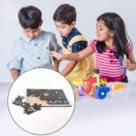 Wooden Solar System Puzzle for Kids - (1 Set) - Neckline Detail by Nari Haat, Indian ethnic wear, women clothing, des...