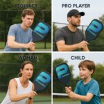 Professional Fiberglass Pickleball Paddle with Cushion Grip Handle - Full Detail by Nari Haat, Indian ethnic wear, wo...