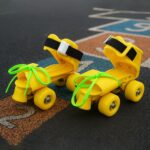 Adjustable Dry Skates for Kids (1 Pair) - Closeup Embroidery by Nari Haat, Indian ethnic wear, women clothing, design...