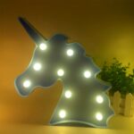 Unicorn Shaped LED Decorative Night Light (1 Pc) - Closeup Embroidery by Nari Haat, Indian ethnic wear, women clothin...