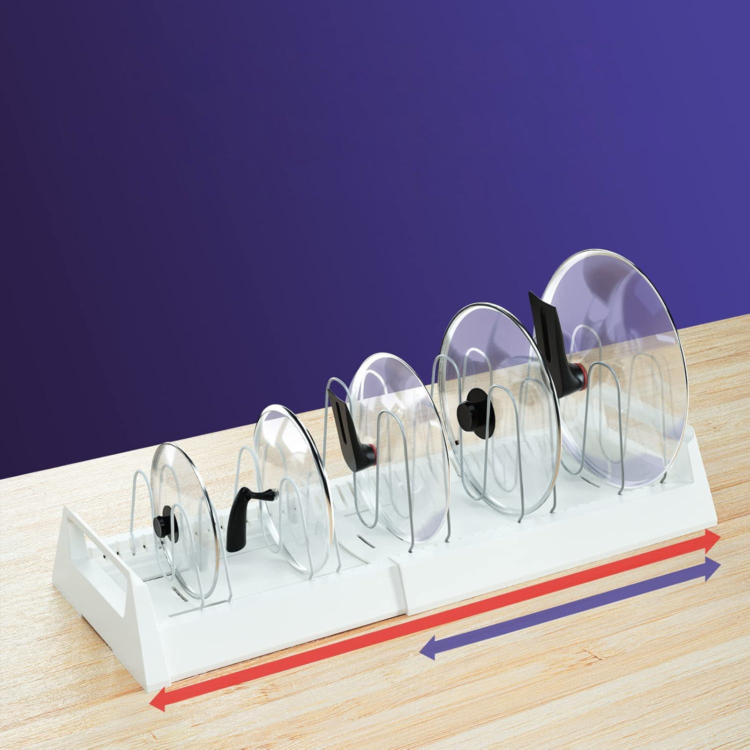 03_a3a43e23-1596-43a8-8179-70bdc0eea342.jpg Pots and Pans Organizer Rack for Under Cabinet - Front View by Nari Haat, Indian ethnic wear, women clothing, designe...