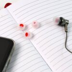 Premium Silicone Earbud Tips - (4 Pc / Set) - Closeup Embroidery by Nari Haat, Indian ethnic wear, women clothing, de...