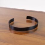 Stylish Black-Plated Stainless-Steel kada (1 Pc) - Closeup Embroidery by Nari Haat, Indian ethnic wear, women clothin...