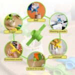 4 Pc Food Sealing Clip for Household and Office  for Sealing Packed Food Items - Fabric Detail by Nari Haat, Indian e...