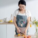 Multipurpose Kitchen Cooking Apron with Front Pocket (1 Pc) - Back View by Nari Haat, Indian ethnic wear, women cloth...