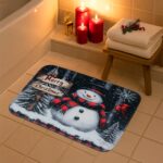 3 in 1 Mix Design Bathroom Mat - (1 Set) - Back View by Nari Haat, Indian ethnic wear, women clothing, designer suit