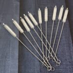 Straw & Bottle Cleaning Brush Set (10 Pc) - Neckline Detail by Nari Haat, Indian ethnic wear, women clothing, designe...