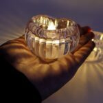 Set of 3 Heart-Shaped LED Flameless Decorative Candles - Neckline Detail by Nari Haat, Indian ethnic wear, women clot...