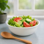 Plastic 6 Inch White Round Deep Serving Bowl (1 Pc) - Fabric Detail by Nari Haat, Indian ethnic wear, women clothing,...