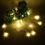 USB Powered 20 LED Decorative Star String Fairy Lights - Fabric Detail by Nari Haat, Indian ethnic wear, women clothi...