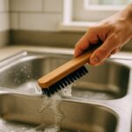 Multipurpose Plastic Handle Cleaning Brush (1 Pc) - Fabric Detail by Nari Haat, Indian ethnic wear, women clothing, d...