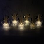 LED Flameless Decorative Candles (6 Pc) - Closeup Embroidery by Nari Haat, Indian ethnic wear, women clothing, design...