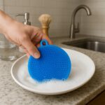 Silicone Dish Scrubber Sponge Mildew Free, Non Stick, Heat Resistant - Full Detail by Nari Haat, Indian ethnic wear, ...