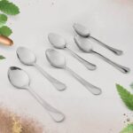 Supermom Stainless Steel Dining Spoons (6 Pc / Set) - Neckline Detail by Nari Haat, Indian ethnic wear, women clothin...