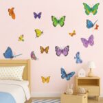 Decorative Mixed Design Wallpaper Stickers Set (1 Pc) - Closeup Embroidery by Nari Haat, Indian ethnic wear, women cl...