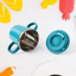 Supermom Kids Sporty Sipper Mug with Straw and Dual Handles Approx 300ml (1 Pc) - Neckline Detail by Nari Haat, India...