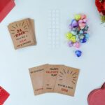 Heart-Shaped Crystal Gem Valentines with Gift Cards (24 Pc) - Fabric Detail by Nari Haat, Indian ethnic wear, women c...