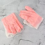 Large Size Reusable Household Cleaning Gloves - (1 Pair) - Sleeve Design by Nari Haat, Indian ethnic wear, women clot...