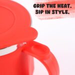 Apex Stainless Steel Insulated Mug, Tumbler 350ML (1 Pc) - Neckline Detail by Nari Haat, Indian ethnic wear, women cl...