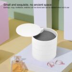 4 Layers Jewellery Box 360 Degree Rotating Jewelry  Organizer with Mirror Storage - Closeup Embroidery by Nari Haat, ...