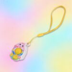 Mini Cartoon Chick-Shaped Push Pop Fidget Toy with Hanging Strap (1 Pc) - Back View by Nari Haat, Indian ethnic wear,...