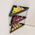 3-Layer Multipurpose Plastic Corner Storage Rack - Closeup Embroidery by Nari Haat, Indian ethnic wear, women clothin...