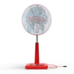 Cute Cartoon Character Fabric Mesh Fan Cover (1 Pc / Mix Design) - Closeup Embroidery by Nari Haat, Indian ethnic wea...