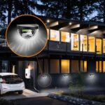 6 LED Solar Powered Wall Mount Fence Light with Honeycomb Shade Design (2 Pc Set) - Fabric Detail by Nari Haat, India...