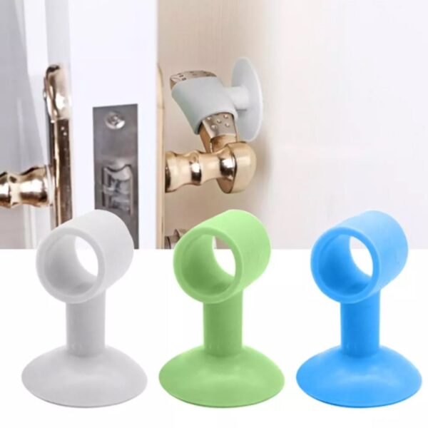 Door Stopper Mini Anti-Collision Silicone Door Handle Crash Pad (Pack of 100Pc) - Front View by Nari Haat, Indian eth...