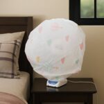 Protective Dust Cover for Table Fan (45 cm, 1 Pc) - Front View by Nari Haat, Indian ethnic wear, women clothing, desi...