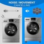 Adjustable Anti-Vibration Pads for Washing Machine and Refrigerator Base (4 Pc) - Neckline Detail by Nari Haat, India...