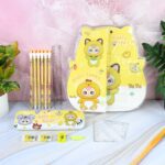 Complete Stationery Geometry Box (1 Set) - Fabric Detail by Nari Haat, Indian ethnic wear, women clothing, designer suit