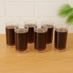 Supermom Plastic Martini Clear Glass Set (6 Pc) - Closeup Embroidery by Nari Haat, Indian ethnic wear, women clothing...