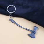 Premium Metal Axe Keychain (1 Pc) - Back View by Nari Haat, Indian ethnic wear, women clothing, designer suit