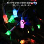 Multi-Color LED Decorative String Fairy Lights (8 Meter) - Neckline Detail by Nari Haat, Indian ethnic wear, women cl...