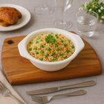 Premium Plastic Serving & Mixing Bowl with Easy-Grip Side Tabs (1 Pc) - Closeup Embroidery by Nari Haat, Indian ethni...