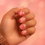 Premium Artificial False Nail Set with Mix Design fake nails - (Set) - Neckline Detail by Nari Haat, Indian ethnic we...