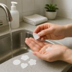 Travel Paper Soap Sheets - (1 Pkt) - Fabric Detail by Nari Haat, Indian ethnic wear, women clothing, designer suit