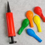 Manual Dual Handheld Balloon Air Pump (1 Pc / 17 cm) - Neckline Detail by Nari Haat, Indian ethnic wear, women clothi...