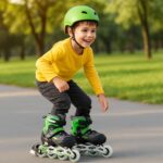 Professional Adjustable Inline Skates for Kids and Adults (Large / 1 Pair) - Fabric Detail by Nari Haat, Indian ethni...