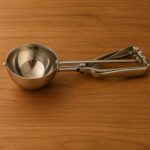 Premium Stainless Steel Ice Cream Scoop with Trigger Release –Approx 70 ML Capacity - Back View by Nari Haat, India...