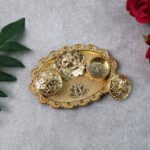 Ganesh Embossed Roli–Chawal Kumkum Chopra - (1 Pc) - Full Detail by Nari Haat, Indian ethnic wear, women clothing, ...