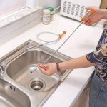 Flexible Spring Drain Cleaning Tool with Hand Grip (1 Pc / 90 Cm) - Fabric Detail by Nari Haat, Indian ethnic wear, w...