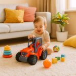 Funwoods Kids Friction Powered Tractor Toy - (1 Pc) - Full Detail by Nari Haat, Indian ethnic wear, women clothing, d...