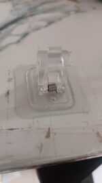 Wall Mount Transparent Self-Adhesive Clip with Strong Spring Grip - Fabric Detail by Nari Haat, Indian ethnic wear, w...