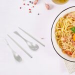 Picnic Dinner Spoon Fork Chopsticks Cutlery Set High Quality Tableware 4 Pc 1 Set - Back View by Nari Haat, Indian et...