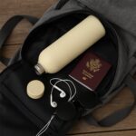 Stainless Steel Double Wall Vacuum-Insulated Drink Water (Mix Color / 500 ML Approx) - Closeup Embroidery by Nari Haa...